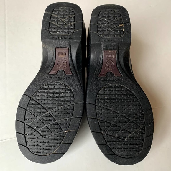 Ariat Black Leather Safety Clog Steel Toe Slip On 9 - Picture 4 of 7